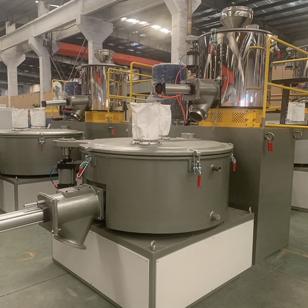 300/600 verwarmen en Koude die pvc-Plastic de Mixermachine mengen van het Hars Hete Staal 1