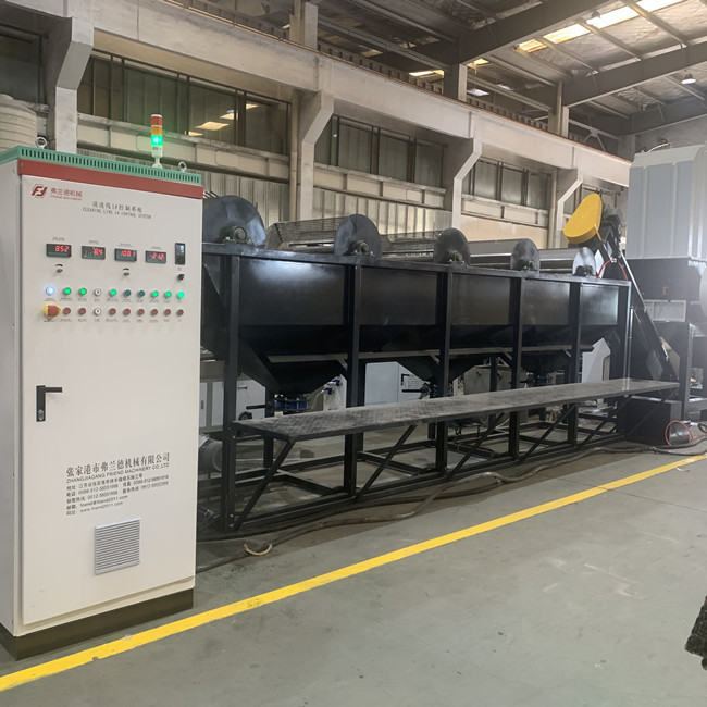 300kg/H afval Plastic PLC van de Recyclingslijn Controle met Washsing-Functie 2