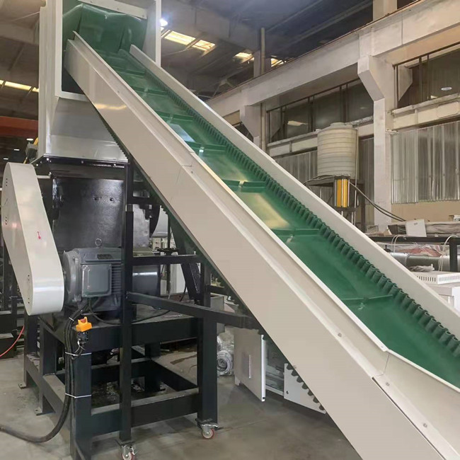 500kg/H spaanderhuisdier Plastic Recycling Gebeëindigde Recyclingslijn 14mm 1